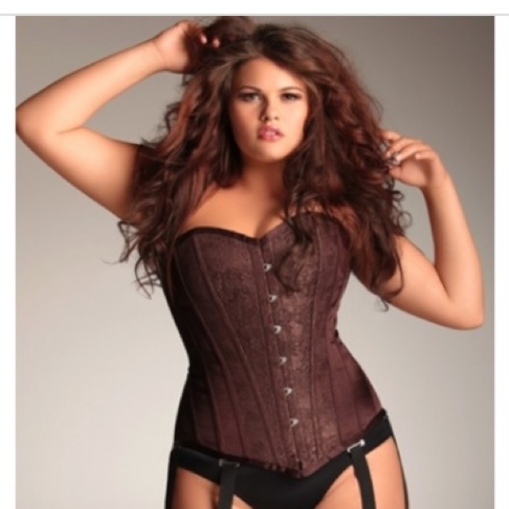 Playgirl White Label Premier chocolate brown corset. Size 32”